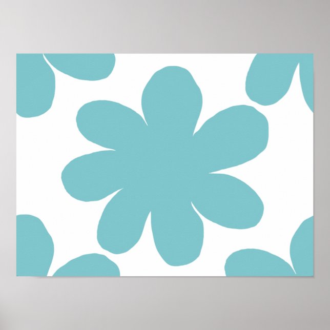 Blue flower  poster (Front)