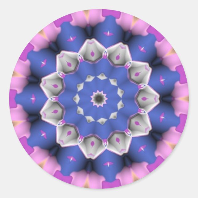 Blue flower sticker (Front)