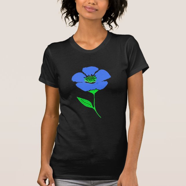 Blue flower T-Shirt (Front)