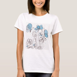 Blue flower T-Shirt