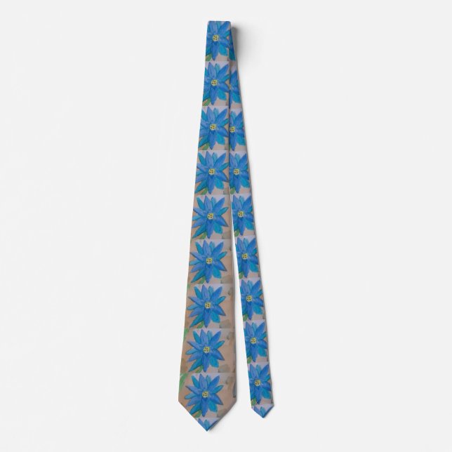 Blue Flower Tie (Front)