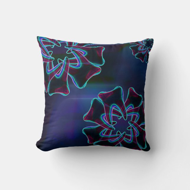 Blue Flower Tooth Design Dentist Pillows (Front)