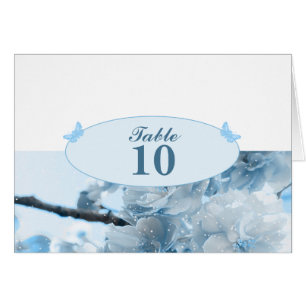 Blue Flower Wedding Invitation