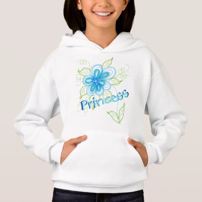Blue flower with green (Front)
