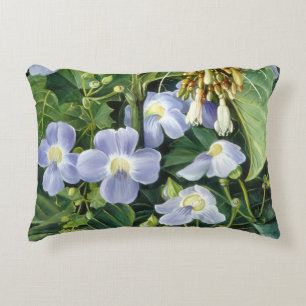 Blue-Flowered Climber by Marianne North Decorative Cushion