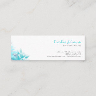 Blue flowers artistic elegant feminine zen card