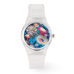 Blue Flowers Background-1 Watch