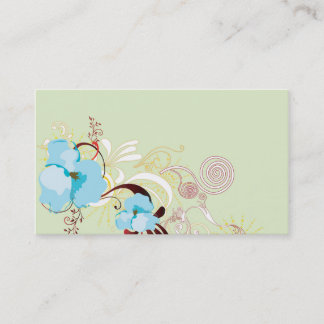 Blue flowers Business Card