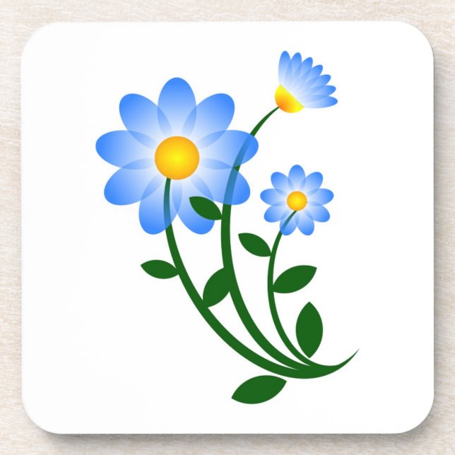 BLUE FLOWERS COASTER (Front)