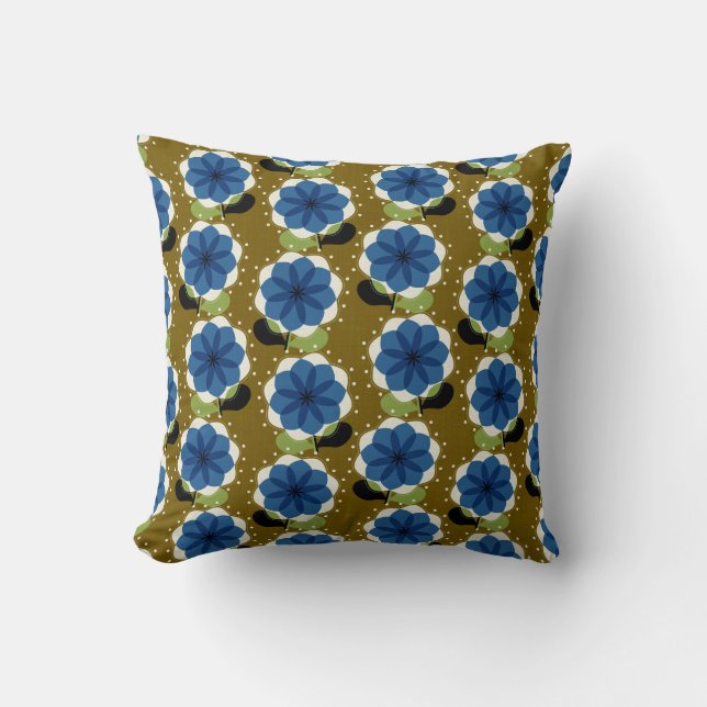 Blue flowers cushion (Front)