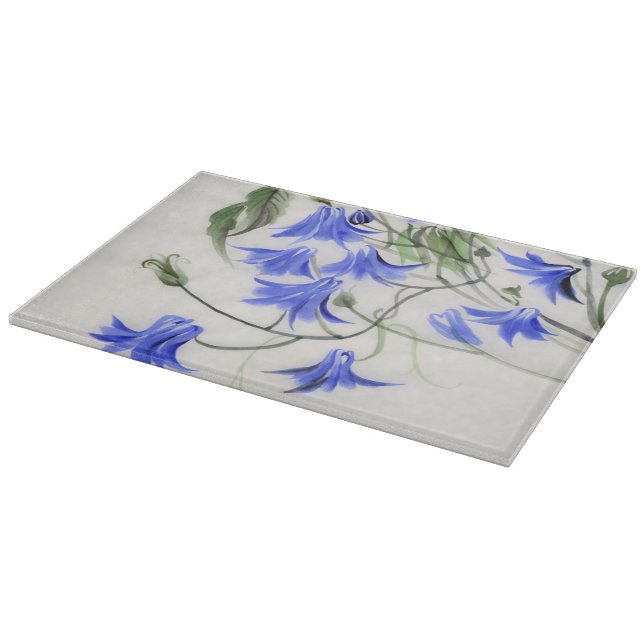 Blue Flowers Cutting Board (Corner)