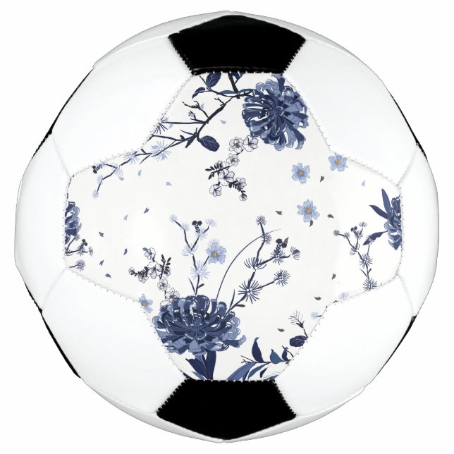 Blue flowers football (Front)