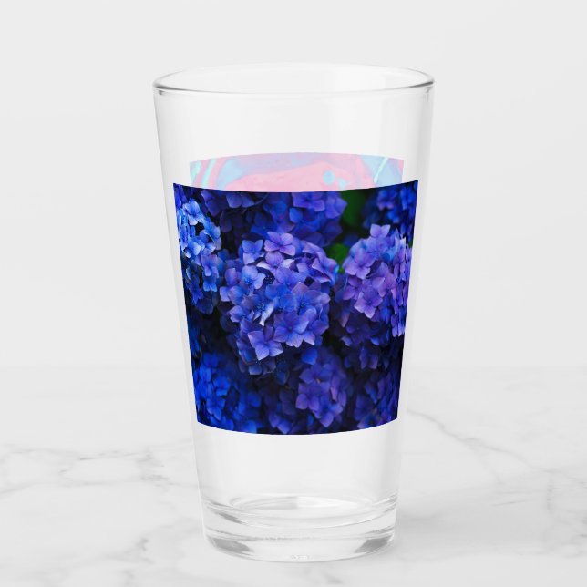 blue flowers glass (Front)