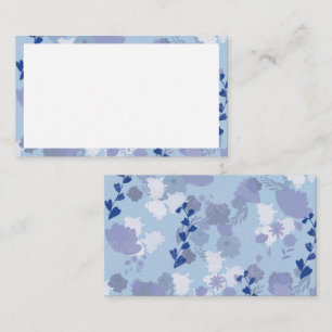 Blue Flowers Loyalty Card