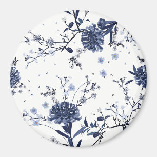 Blue flowers magnet