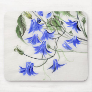 Blue Flowers Mouse Mat