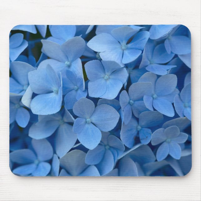 blue flowers mouse mat (Front)