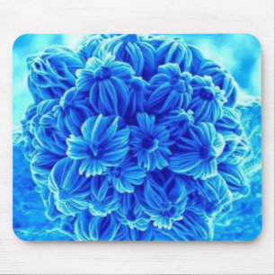 Blue Flowers Mouse Mat