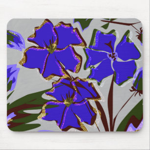 Blue flowers. mouse mat
