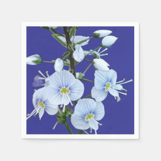 Blue flowers napkin