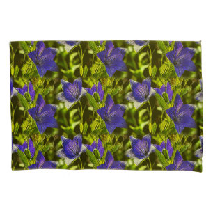 Blue Flowers Nature Art Pattern       Pillowcase