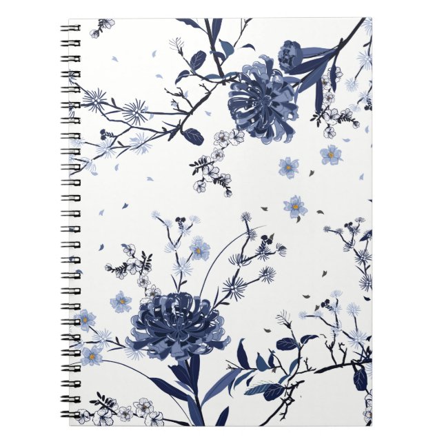 Blue flowers notebook (Front)