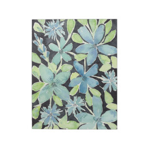 Blue Flowers Notepad