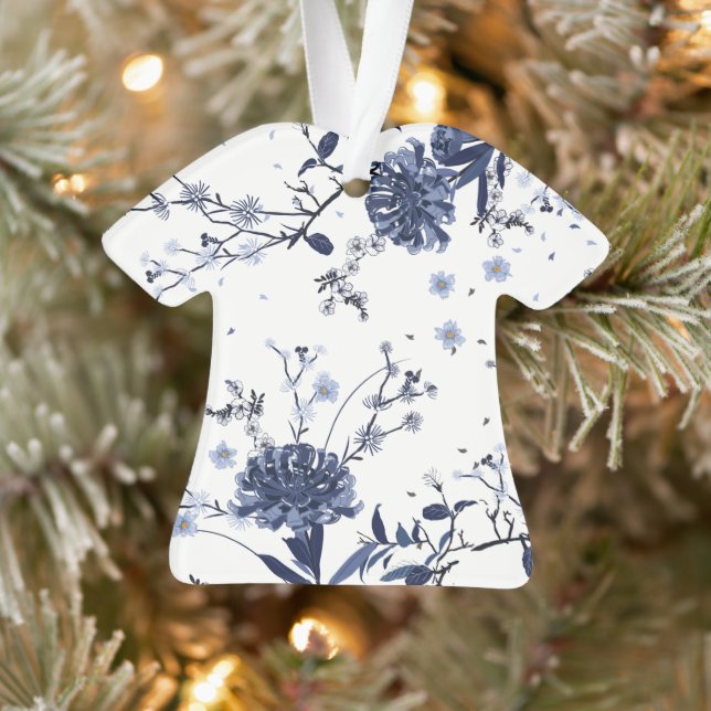 Blue flowers ornament (Tree)