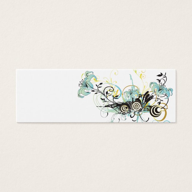 Blue flowers Profile Card (Front)