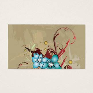 Blue flowers Profile Card