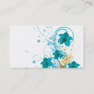 Blue flowers Profile Card