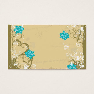 Blue flowers Profile Card