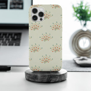 Blue Flowers, Red Flowers, Pattern Of Flowers iPhone 15 Pro Max Case