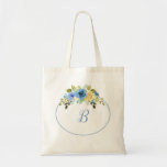 Blue flowers rustic personalised gift tote bag<br><div class="desc">Blue flowers rustic personalised gift tote bag. Violet Print ©</div>