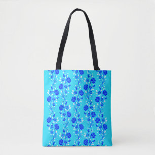 Blue Flowers Tote Bag