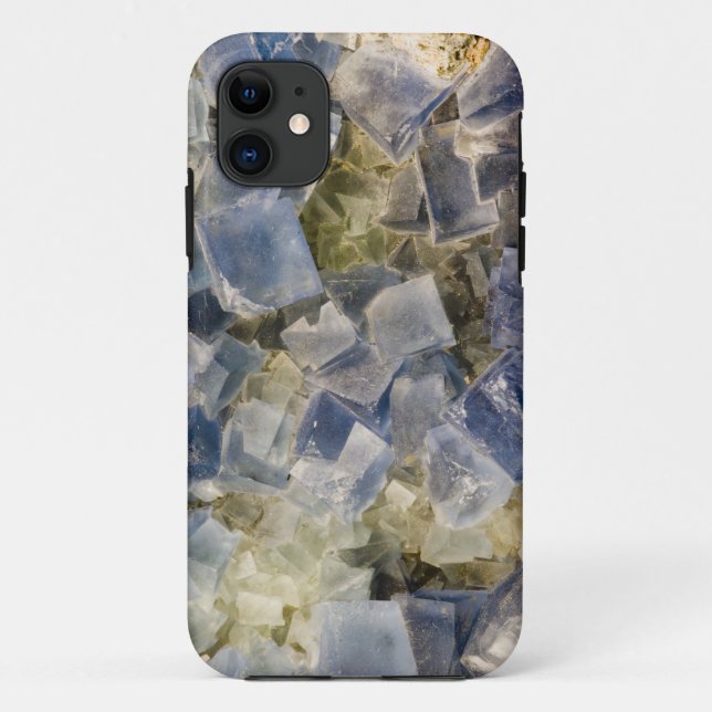 Blue Fluorite Crystals in Matrix Case-Mate iPhone Case (Back)