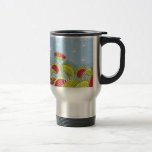 blue fly trap travel mug