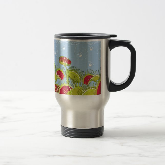 blue fly trap travel mug (Right)