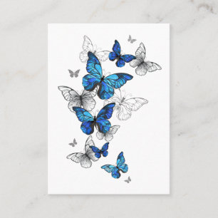 Blue Flying Butterflies Morpho Discount Card