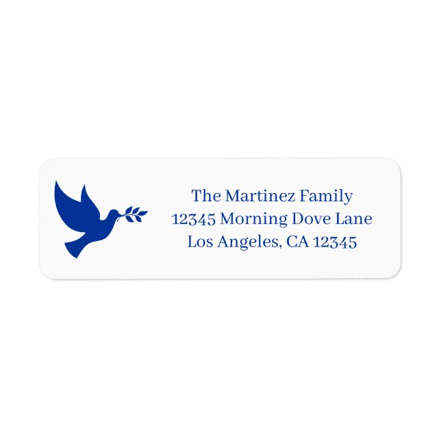 Blue Flying Peace Dove (Front)