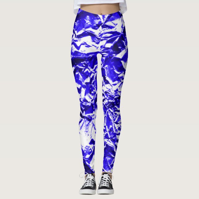 Blue Foil #1 Leggings (Front)