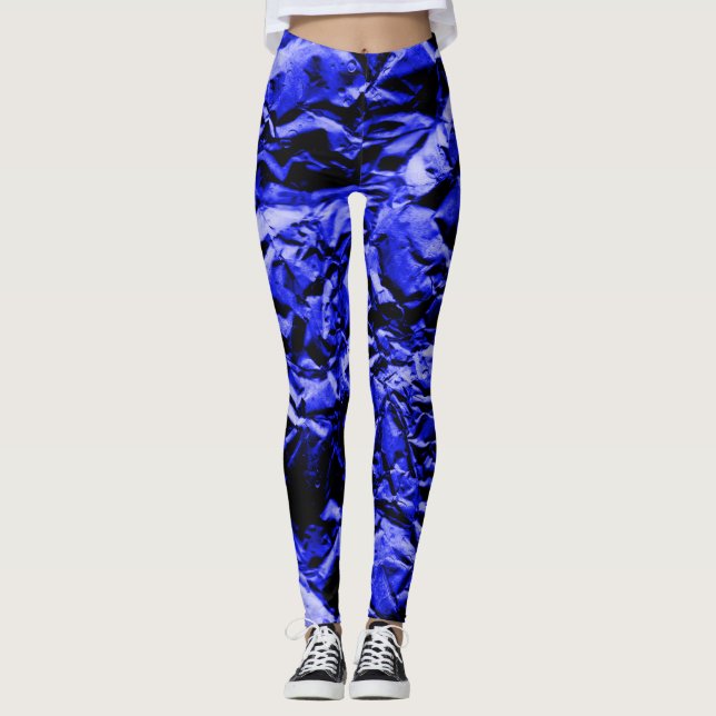 Blue Foil #2 Leggings (Front)