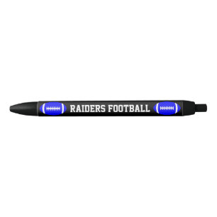 Blue Football Custom Team Name or Text Coach's Pen