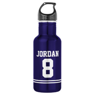 Blue Football Jersey with Custom Name and Number 532 Ml Water Bottle