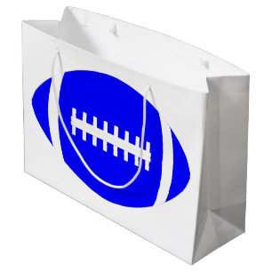 Blue Football Player Team Party or Banquet Sports Large Gift Bag