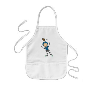 Blue Football Player Tshirts and Gifts Kids Apron