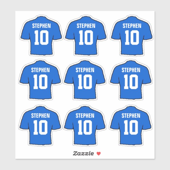 Blue Football Shirts (Sheet)