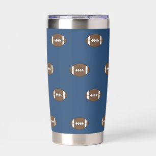Blue Football Thermal Tumbler