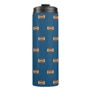 Blue Football Thermal Tumbler Gift