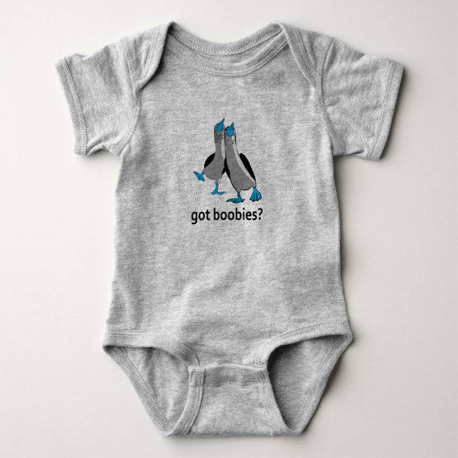 Blue Footed Boobie Baby Bodysuit (Front)